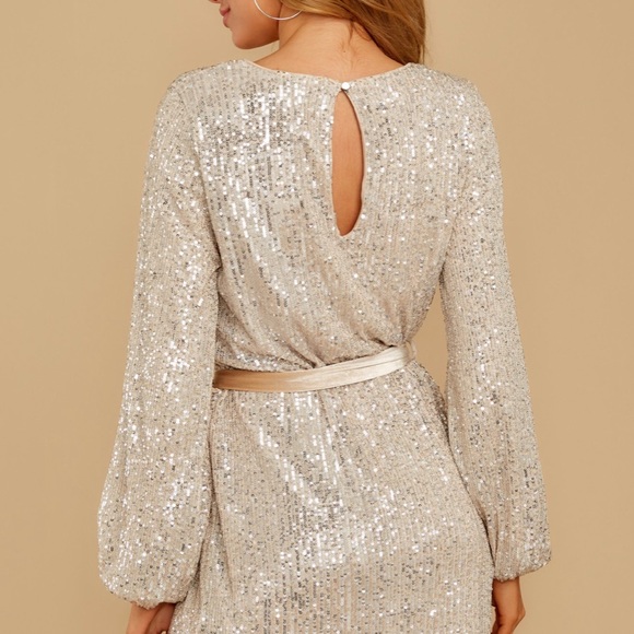 Champagne Sequence Dress - Picture 2 of 3